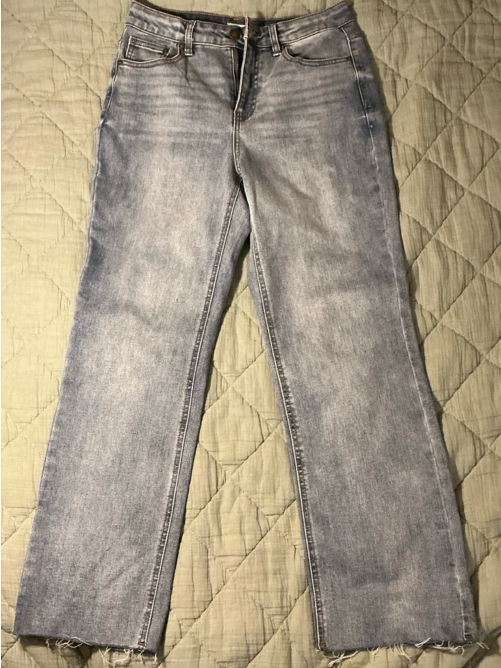 Oat New York Women's Straight Leg Jeans in Light Blue Wash